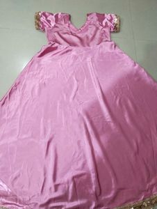 Baby Pink Satin Gown