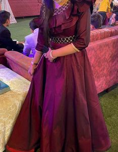 Elegant Maroon Dress