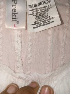 White Eyelet Palazzo Pants