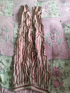 Brown Striped Trousers