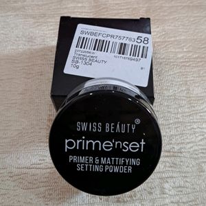 Swiss Beauty Primer N Set Setting Powder