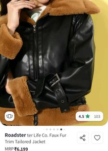 Fur Collar Leather Jacket