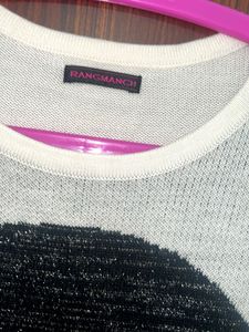 Black &amp; White woollen Kurta