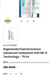 Regenerate Toothpaste