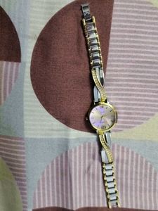 BUREN Two-Tone Crystal Accent Watch