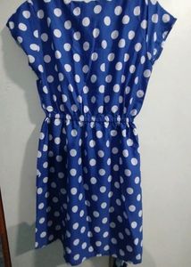 Blue Polka Dot Dress