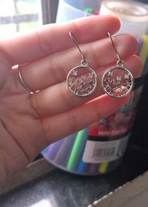 Star Circle Earrings
