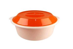 Vintage Red &amp; White Plastic Bowl