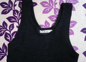 Elan black bodycon knitted dress