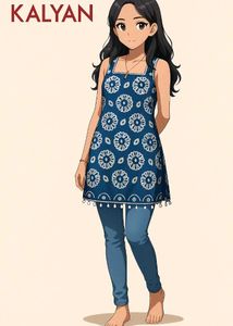 Floral Print Kurta