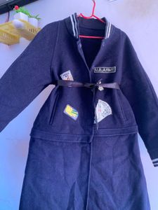 Stylish Army Patched Coat