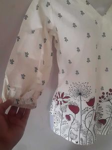 Floral Print 3/4 Sleeve Top