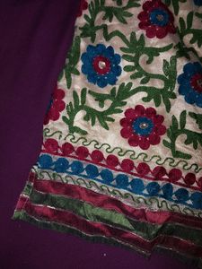 Flower Design Net Kurti