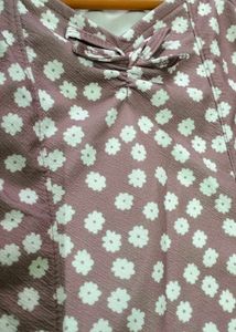 Pink Floral Midi Dress