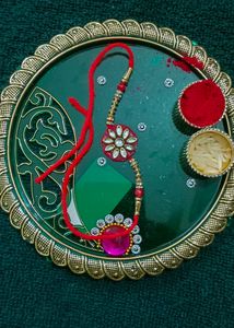 60 Rs Each Handmade Kundan Work Rakhi