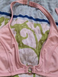 Pink Bralette Halter Neck Top
