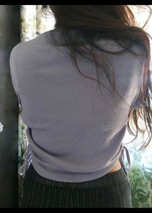 Cute Lavender Crop Top