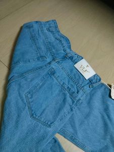 Blue Wide Leg Jeans