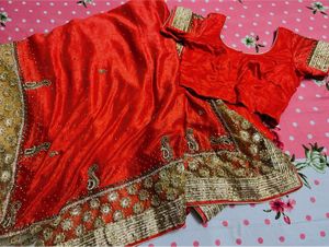 Beautiful 😍 PartyWear Saree With Stich Blouse