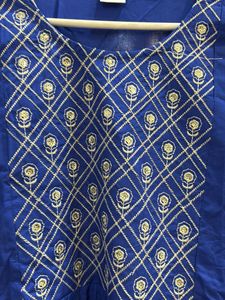 Blue Embroidered Kurta