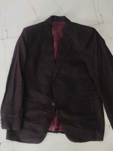Burgundy Blazer - Classic Style