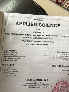 Diploma Fy Applied Science Textbook