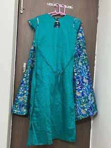 Elegant Kurta Set with flare long skirt