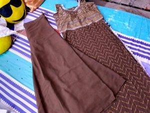 Brown Kurta Set
