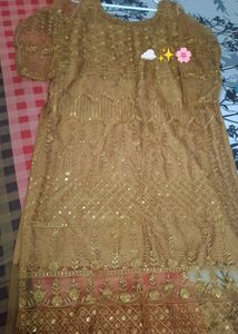 Replica Of Aiman Khan Gold Embroidery Pakistanidr