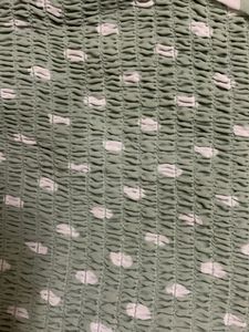 Ruched Stretchable Crop Top With Bell Sleeves In Sage Green Colour