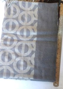 Grey Patterned Scarf