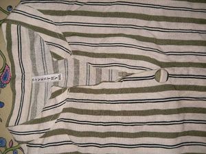 Striped Button-up Top XL/XxL.