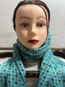 Floral Print Scarf - Black &amp; White
