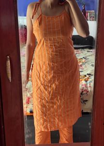 Orange 🍊 Kurthi Set