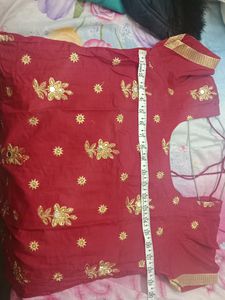 Women&#39;s Maroon salwar Suit Dupatta
