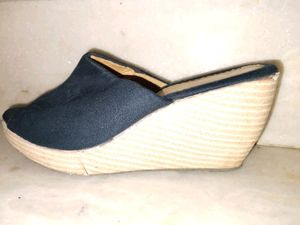 Royal Blue Wedge Heels