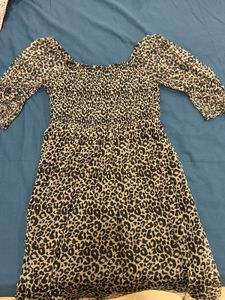 Leopard Print Mini Dress