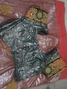 Beautiful Heavy Saree With Blouse 🤩