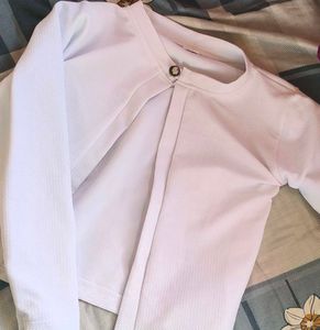 Elegant White Bolero Jacket