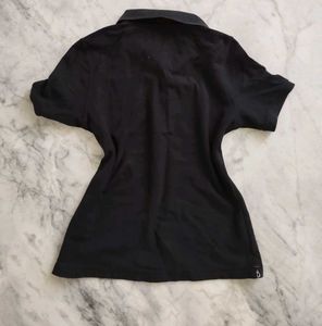 USPA Black Polo Fitted TShirt 👕