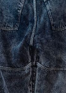 Denim 6-Pocket Cargo Charcoal Black Jeans