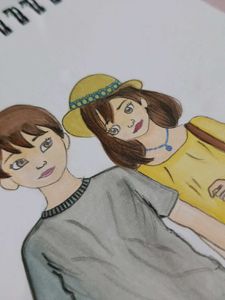 Beautiful Couple Drawing