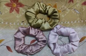 Silk Scrunchie Trio