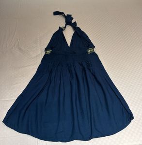 Dark blue halter top