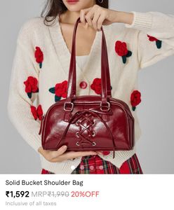 Burgundy Shoulder Bag