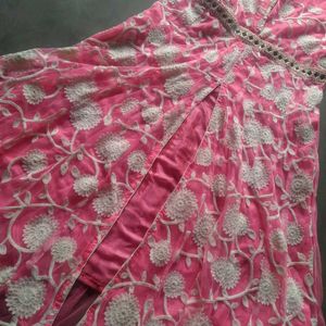 Ladies Frock Style Kurta Set