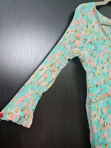 Floral Print Kurta