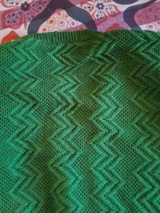 Vintage Green Knitted Cardigan