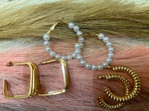 Pearl Hoop Earrings