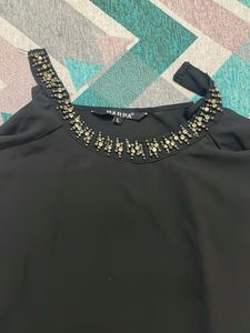 Black Embellished Top